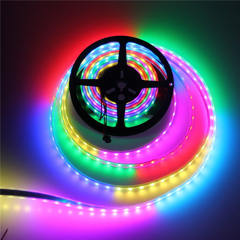 [AUSTRALIA] - WS2811 Addressable LED Strip Light 5050 RGB 16FT 300 SMD (100 Pixels) Dream Color Waterproof IP67 Black PCB 12V DC Black Pcb Ip67 5M 300Leds 