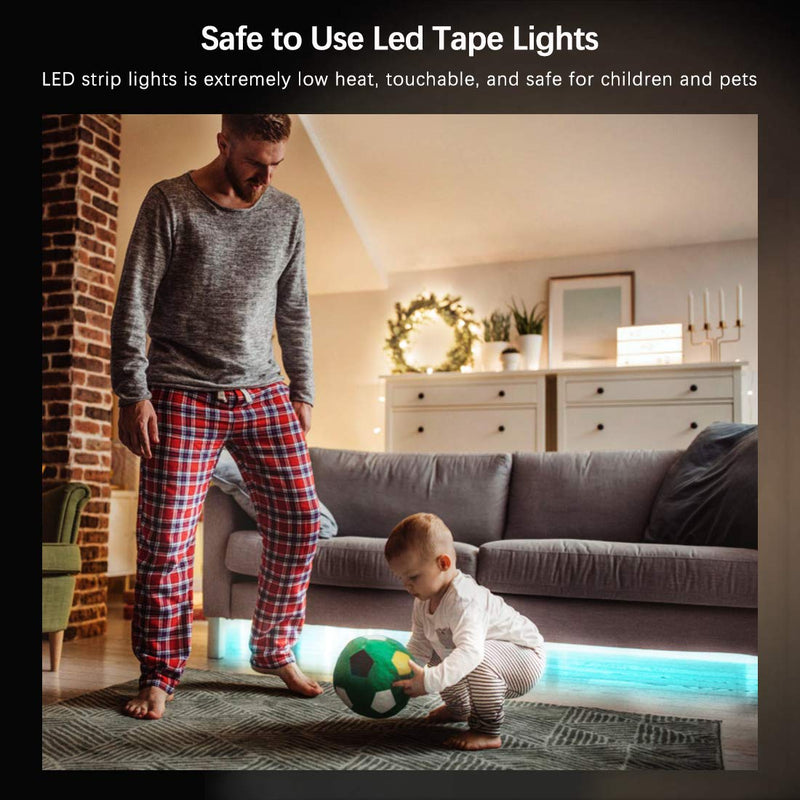 [AUSTRALIA] - Led Strip Lights, 32.8ft Color Changing Flexible Led Light Strips, RGB Multicolor Dimmable Tape Lights, Suitable for Bedroom, Kitchen, TV, and Indoor DIY Mood Lighting, Waterproof 32.8 FT 