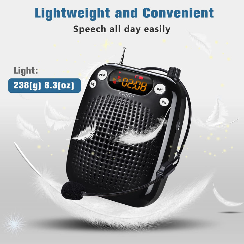 Mini Microphone Voice Amplifier Portable Rechargeable Loudspeaker, Teacher Wired Voice Amplifier with Headset, Microphone Voice Amplifier Headset for Class for Elderly Voice Amplifier 1