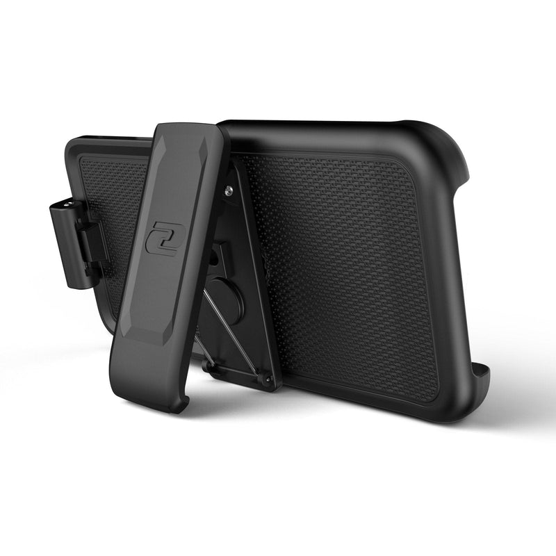 Encased iPhone 11 Pro Max Belt Clip Holster Case (2019 Rebel Armor) Heavy Duty Protective Full Body Rugged Cover with Holder (Black) Black