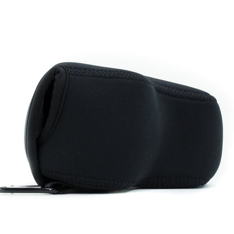 MegaGear Panasonic Lumix DC-FZ80, FZ82, DC-FZ70, FZ72 Ultra Light Neoprene Camera Case, with Carabiner - Black - MG1165