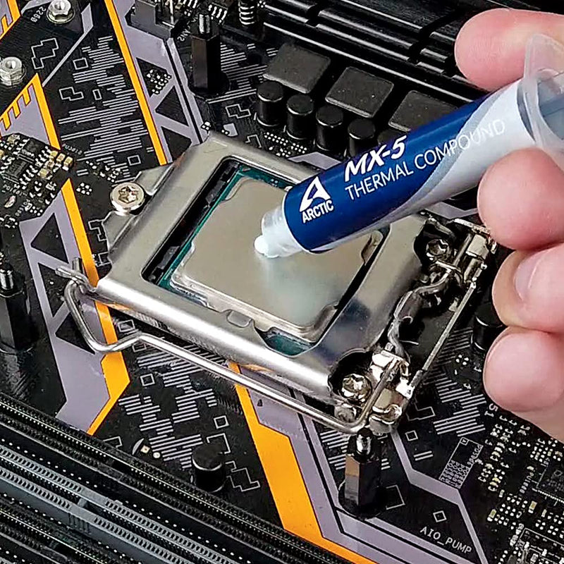 ARCTIC MX-5 (8 g) - Quality Thermal Paste for All CPU Coolers, Extremely high Thermal Conductivity, Low Thermal Resistance, Long Durability, Metal-Free, Non-Conductive, Non-capacitive (ACTCP00055A) 8 g