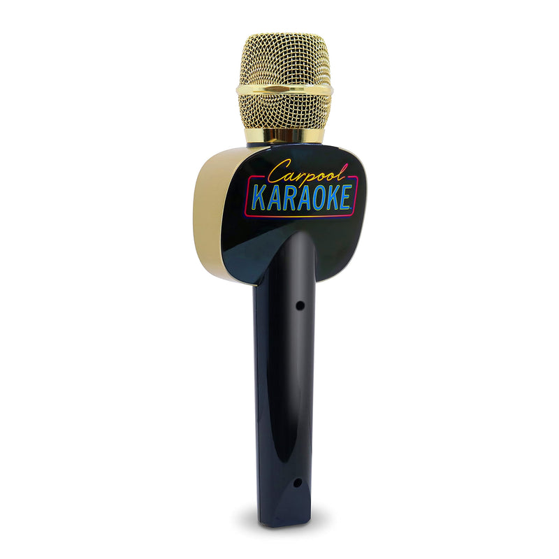 Carpool Karaoke The Mic 2.0 2021 Version, Wireless Bluetooth Karaoke Microphone with Voice Changing Effects and Duet Options, Gold 1 Gold & Black
