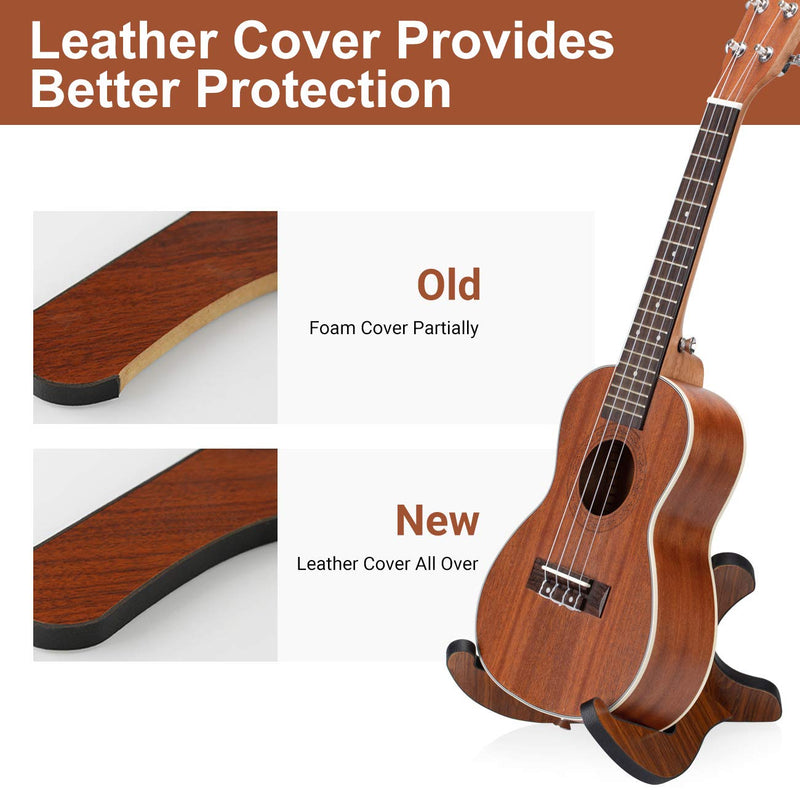 CAHAYA Ukulele Violin Wooden Stand Universal X-Frame Style Wood Stand for Ukulele Violin Mandolin Banjo