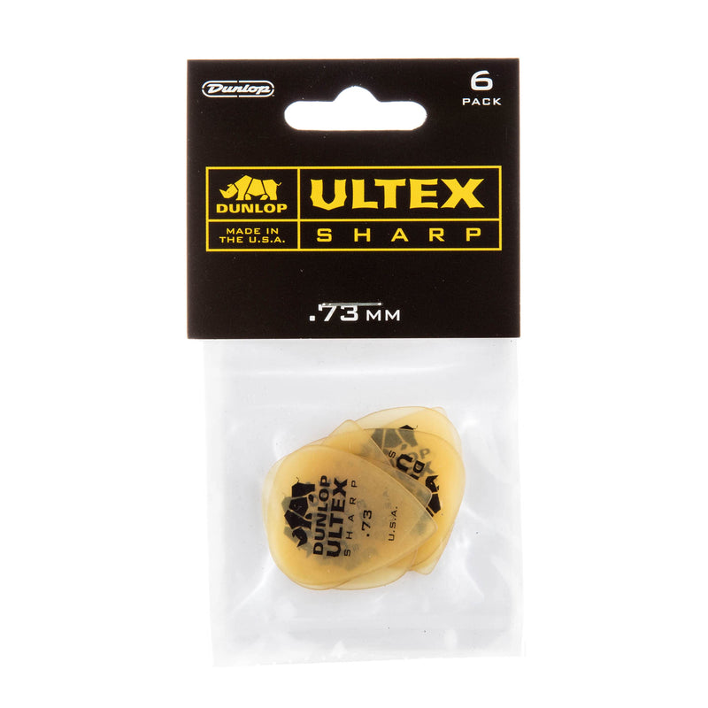 Jim Dunlop 433P.73 Ultex Sharp Player Pack (Pack of 6) .73mm Player Pack 6 picks