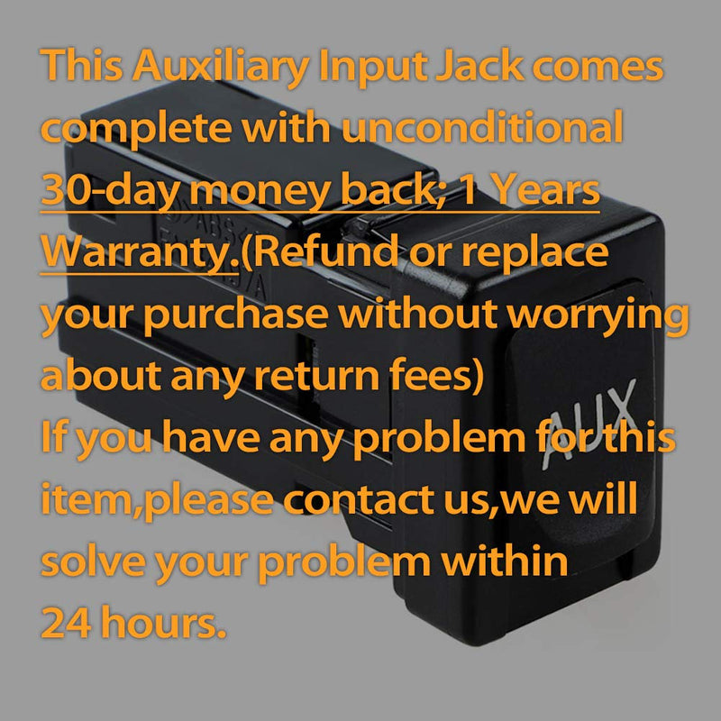 Auxiliary Input Jack Assembly 86190-02010 for 2007-2014 Toyota Tundra,2009-2012 Toyota Tacoma,Toyota RAV4,2009-2013 Toyota Corolla,2010-2011 Toyota Highlander,2011-2015 Toyota Sienna¡­ 89160-02010
