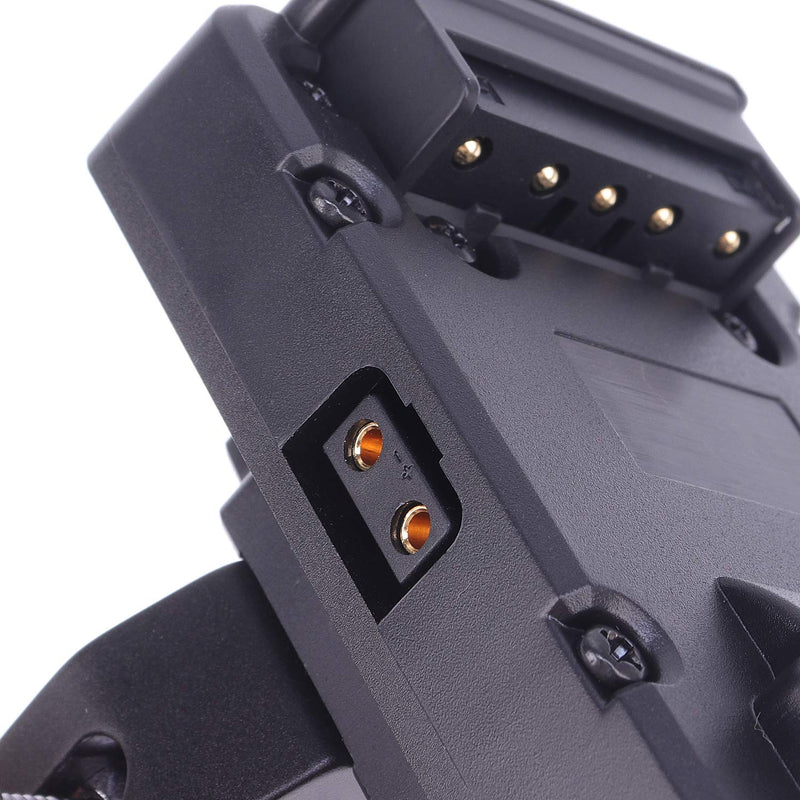 [AUSTRALIA] - Fotga Compact V Mount Battery Mount Power Plate Adapter Box Power Distributor for DSLR Mirrorless Cinema Video Camera,14.8V D-tap Output (Articulated Arm Crab Clamp) Articulated Arm Crab Clamp 