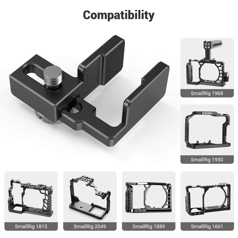 SMALLRIG HDMI Cable Clamp for Sony A6500/A6000/A6300 Cage, Panasonic GH5 Cage, Compatible with SMALLRIG Cage 1661, Cage 1889, Cage 2049-1822