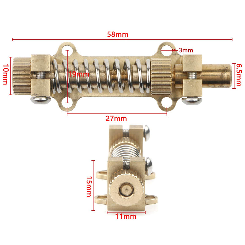 Unxuey Guitar Brass Tremolo Stabilizer Bridge System Spring Stopper DeviceElectric Guitar Parts Device Kit for Fender Electric Guitars Accessories