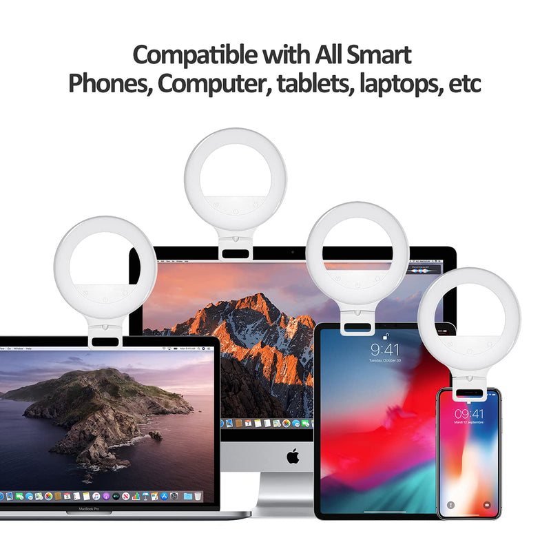 [AUSTRALIA] - XINBAOHONG Video Conference Lighting Kit, Ring Light for Monitor Clip On Remote Working Distance Learning Zoom Call Lighting Self Broadcasting and Live Streaming Computer Laptop Video Conferencing 