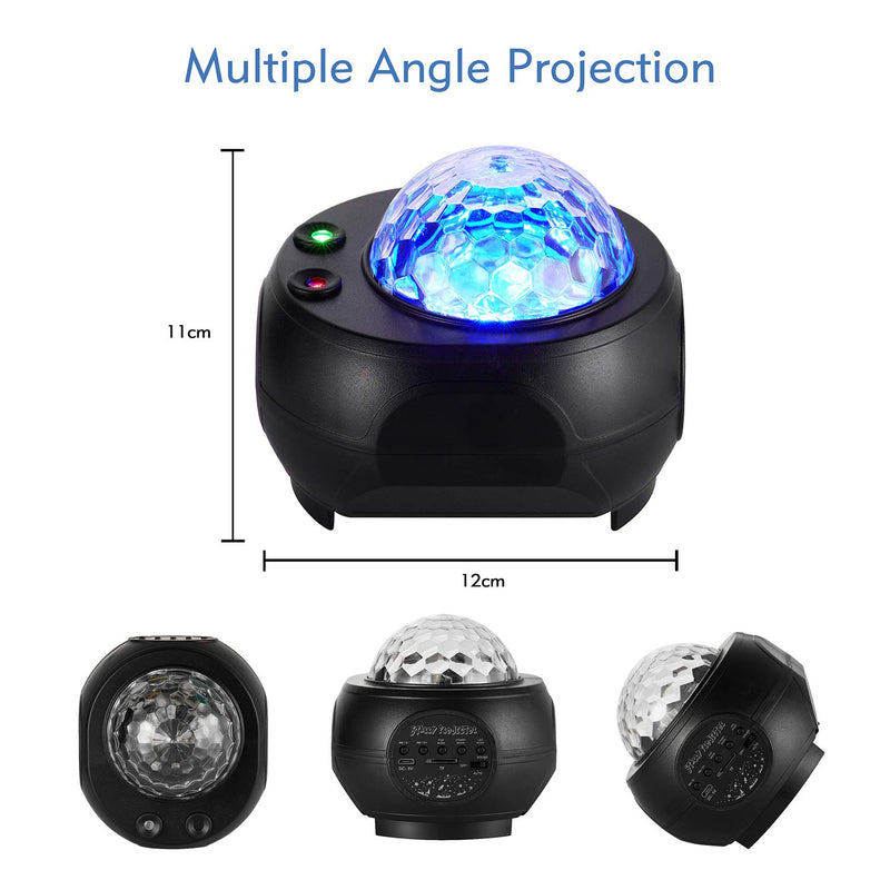[AUSTRALIA] - Star Projector Night Light, Tenei 2 in 1 Ocean Wave Night Light Projector with Remote Control, Galaxy Projector with LED Nebula Cloud with Music Player Speaker for kids Teens Adults Bedroom 