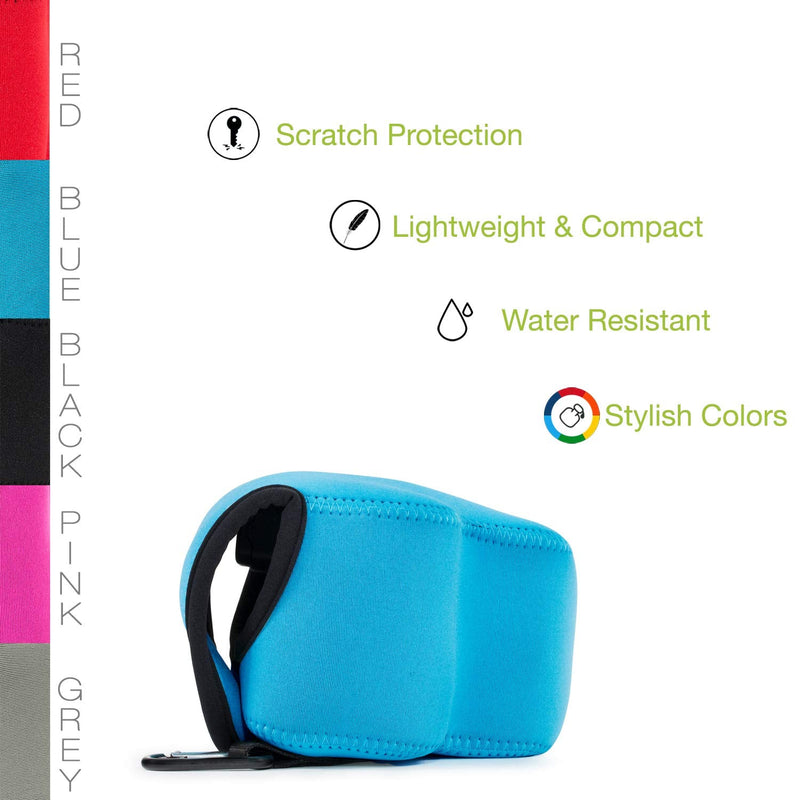 MegaGear Ultra Light Neoprene Camera Case Compatible with Panasonic Lumix DMC-FZ300 Blue