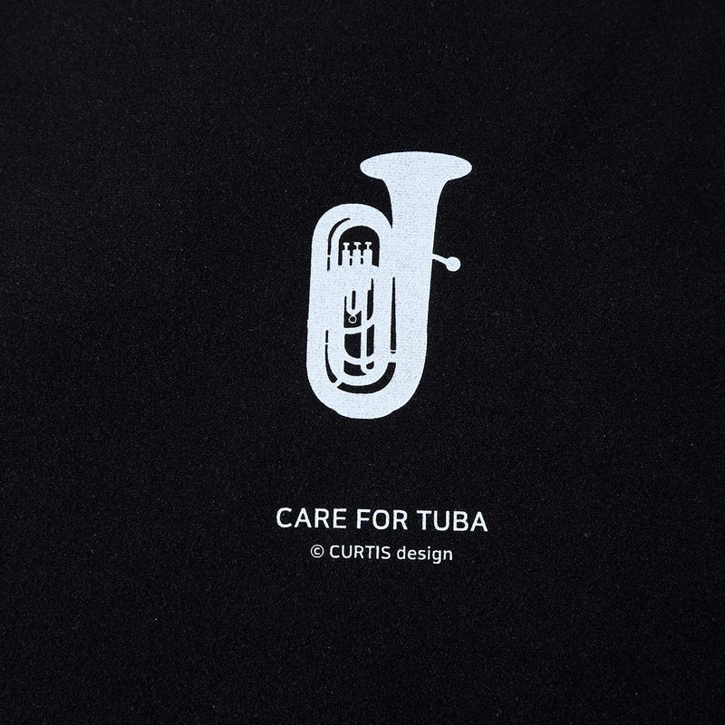 Curtis Bags Premium Microfiber Polishing Cloth - Printed Tuba One Size black
