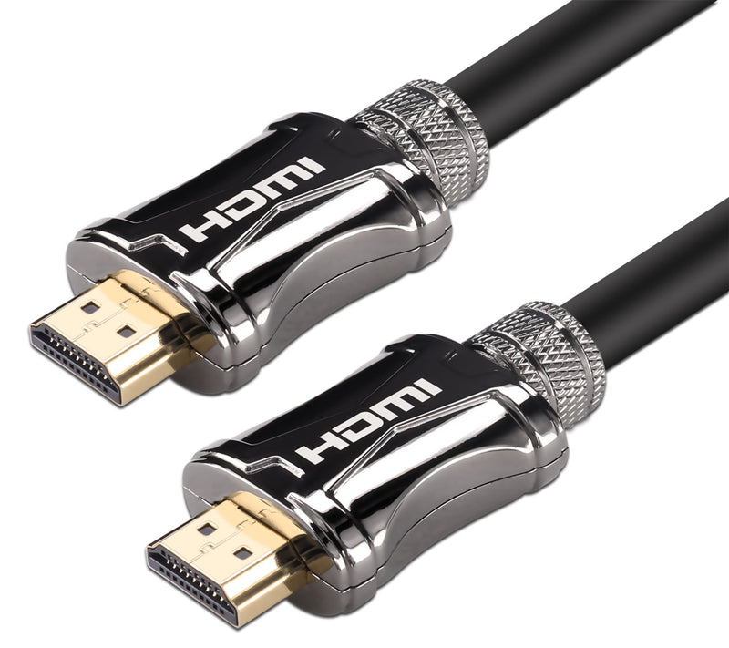 KIN&P HDMI Cable 3ft (1m) Gun Black Ultra High Speed HDMI Cables 2.0/1.4a Support 3D 2160P, HD 4k,PS4,Sky,Ethernet,Audio Return Channel,Lossless Audio and Video Transmission- Full Hd [Latest Version] 3Feet