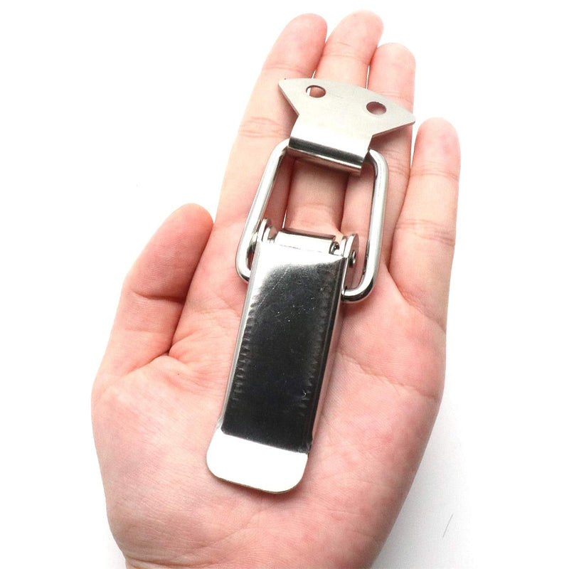 Rannb Toggle Latch Large Size Stainless Steel Spring Loaded Toolbox Latch Box Lock - Pack of 4 110mm/4.3" 4pcs A