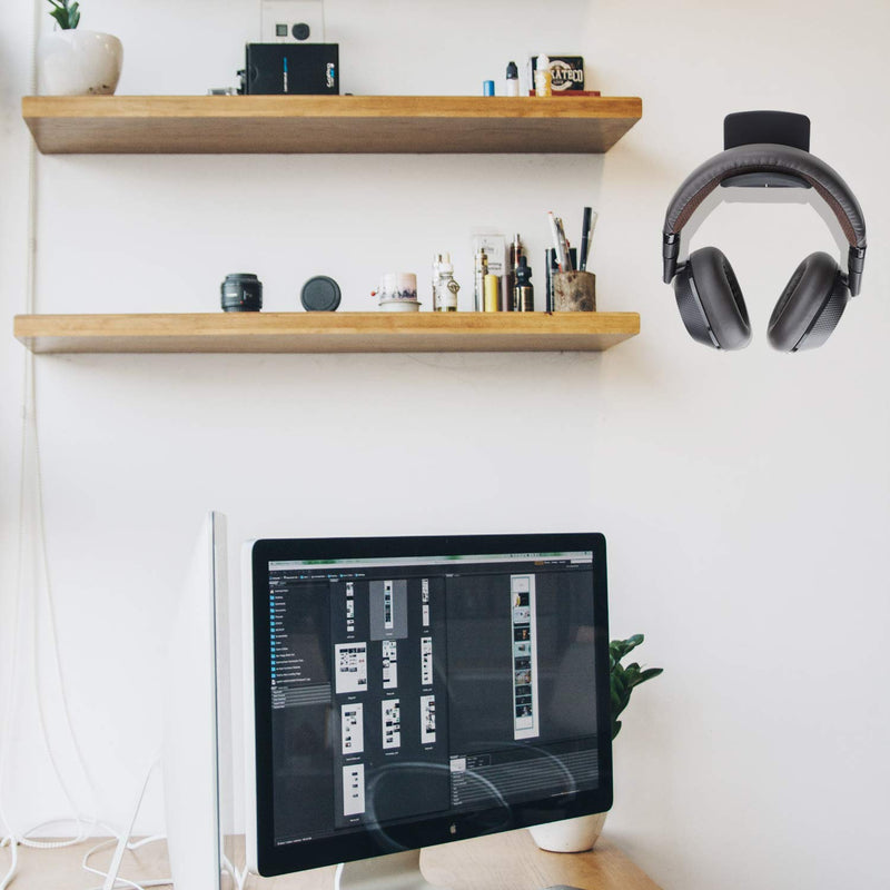 Ledot 2 Pack Adhesive Headphone Hanger Hooks for Wall & Desk Table with Protective Silicone Pad, Universal Gaming Headset Mount Holder, Earphone Rack for Sennheiser, Sony, Bose Headphones