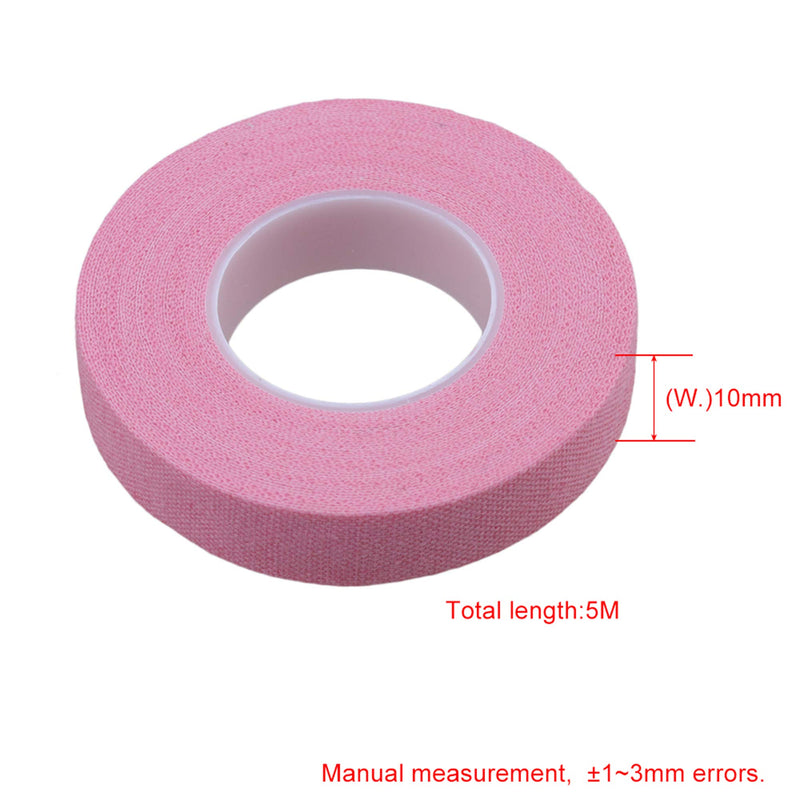 Yibuy 5M Length Pink 100% Cotton Nail Tape for Guzheng Guitar Adhesive Finger Tape Zither Strings Instrument 20PCS