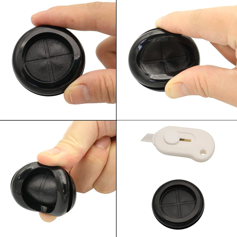 [AUSTRALIA] - Didamx 65Pcs 6 Sizes Rubber Grommet Double Side Round Rubber Hole Plug Kit, Drill Hole 5/8" 13/16" 7/8" 1" 1-3/16" 1-1/2" 