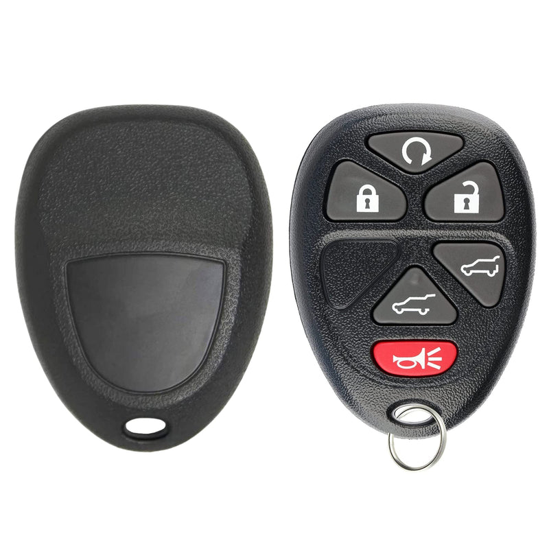 [AUSTRALIA] - KeylessPros 6-Button Keyless Entry Remote Key Fob Replacement, Compatible with 2007-2014 Cadillac Escalade, GMC Yukon, Chevy Tahoe Suburban, 2009-2017 Traverse 15913427, OUC60270 (2-Pack) 6-BTNx2 