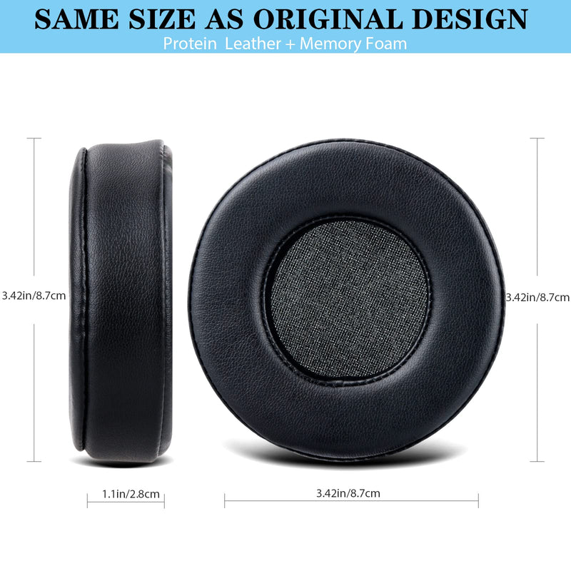 [AUSTRALIA] - Hesh2 Wireless Earpads,Replacement Ear Pads Cushion for Skullcandy Hesh& Hesh2 Wireless Over-Ear, Softer Durable Leather and Comfortable Sponge,Hesh 2 Pads-(Black) 