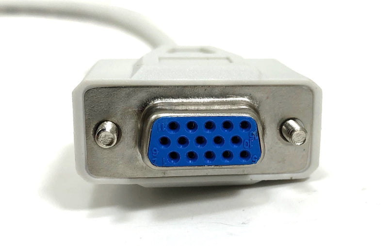 Micro Connectors, Inc. 6 feet HD15 Male to Female VGA 1024 x 768 Extension Cable (M05-110)