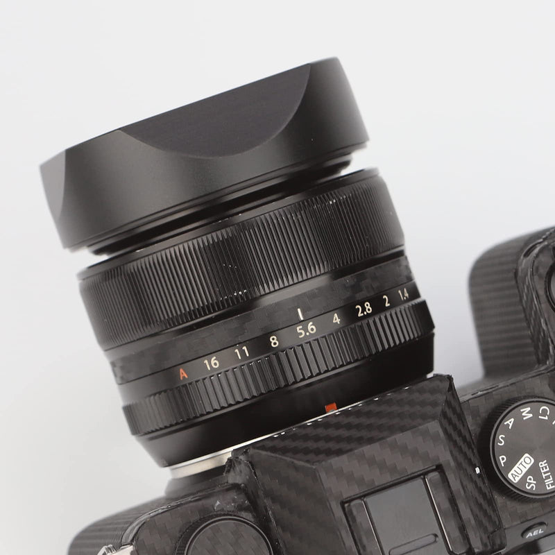 Haoge LH-X53B Square Metal Lens Hood Shade with Metal Cap for Fujifilm Fuji Fujinon XF 35mm F1.4 R / XF35mmF1.4 R Lens on Camera X-H1 XS-10 X-Pro3 X-T4 X-T3 X-T2 X-T30 X-T20