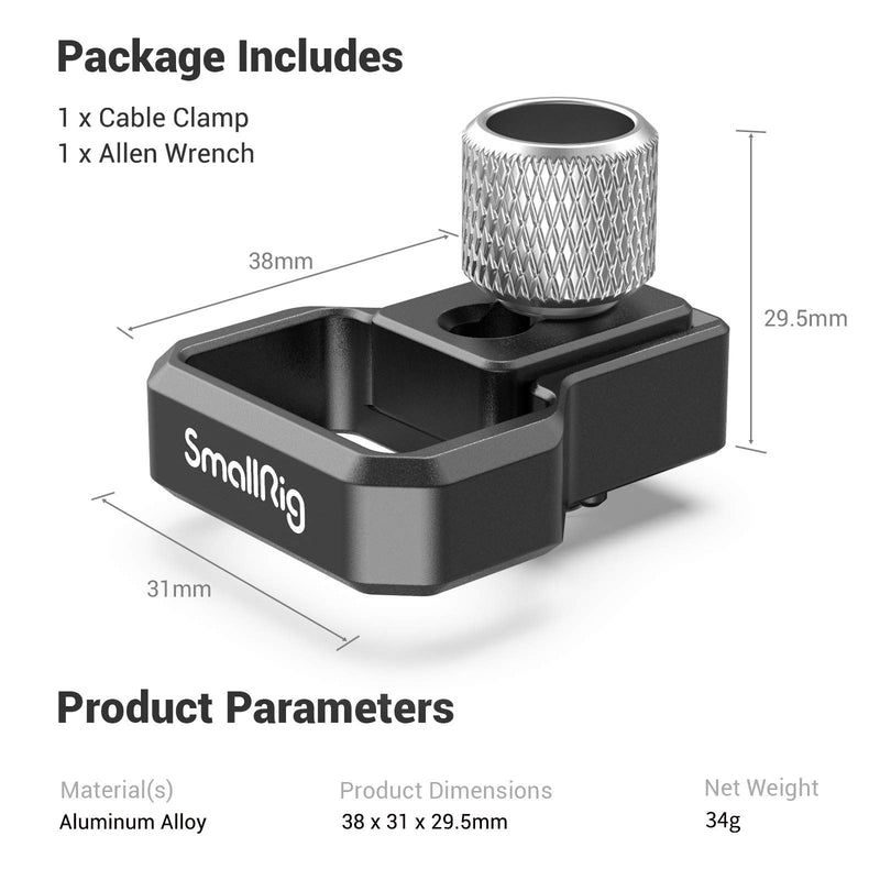 [AUSTRALIA] - SMALLRIG HDMI Cable Clamp for Sony A7S III Camera Cage - 3000 