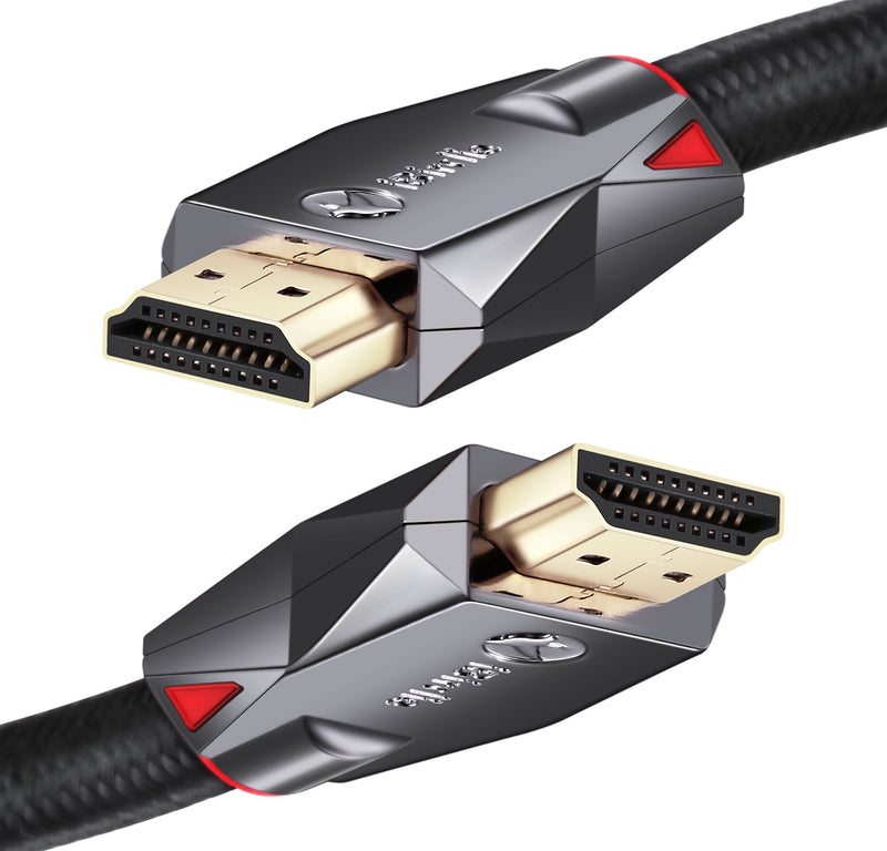 4K HDR HDMI Cable 12 Feet, 18Gbps 4K 60Hz(4:4:4, HDR10, ARC, HDCP 2.2) 1440p 144Hz, High Speed Ultra HD Cord 26AWG 12Feet Pure Copper HDMI Cable
