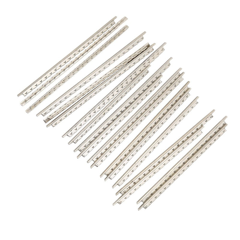 Drfeify White Copper Wire, 19Pcs / Set 2.0mm Durable Fret Wire Guitar Replacement Parts Set for Classic Wooden Guitars