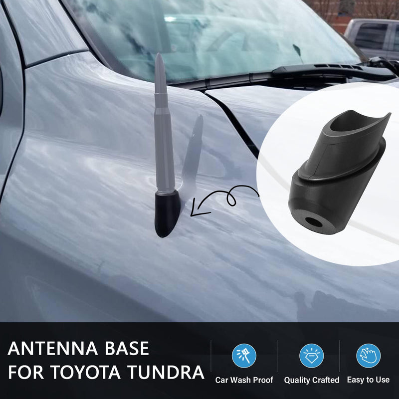 Anina Antenna Base for Toyota Tundra 2014 2015 2016 2017 2018 2019 2020 86392-0C030 Antenna Ornament Grommet Rubber Mount Car Radio Antenna Bezel For 2014-2020