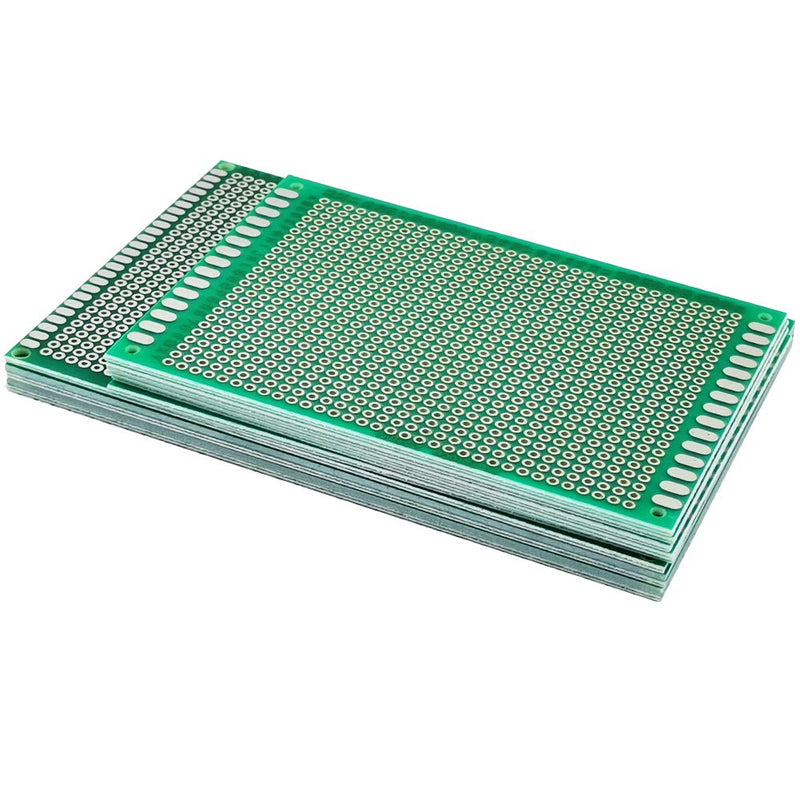 YUNGUI PCB Board,7x10cm 8x12cm Prototype Printed Circuit Board Soldering and Electronic Breadboard Kit(10 Pieces)