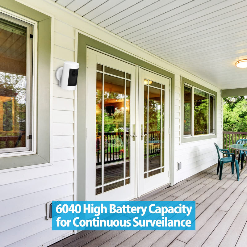 [AUSTRALIA] - 2 Packs 6040mAh Rechargeable Battery Compatible with Ring, for Video Doorbell 2/3/4, Video Doorbell 3 Plus, Stick Up Cam Battery (2nd & 3rd Gen) and Spotlight Cam Battery 