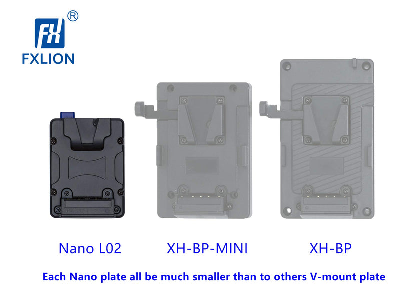 SONGING FXLION Nano L02 V-Lock/V-Mount Plate with D-tap and Useful Hook