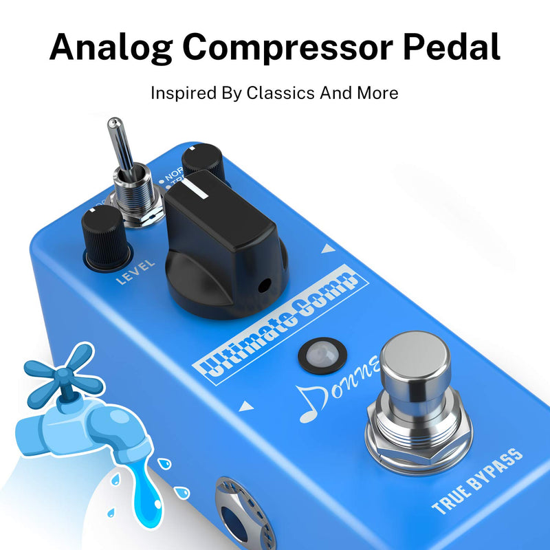 [AUSTRALIA] - Donner Compressor Pedal Ultimate Comp Guitar Effect Pedal 