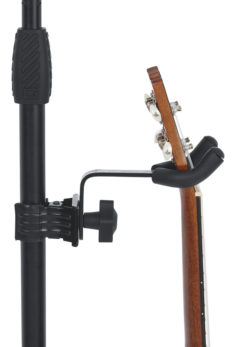 Gator Frameworks Ukulele/Mandolin Hanger Attachment for Microphone Stands (GFW-MICUKE-HNGR) Mic/Uke Hanger