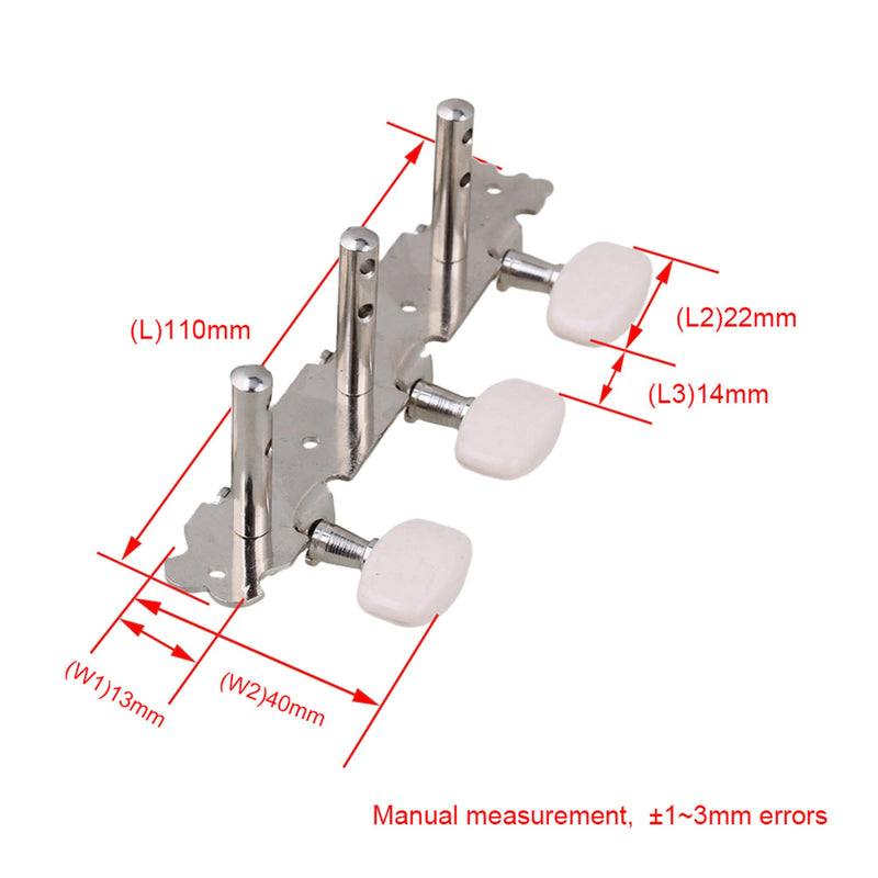 BQLZR Classical Guitar Tuning Pegs Machine Heads Nickel