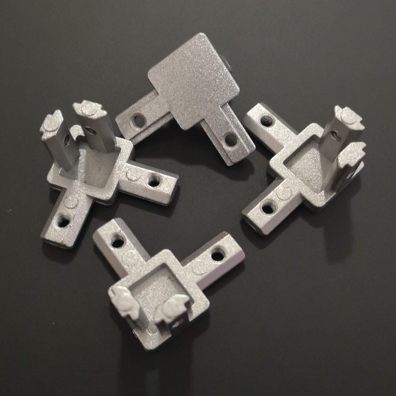 [AUSTRALIA] - 8-Pack 2020 3-Way End Corner Bracket Connector for 2020 Series T Slot EU Standard Aluminum Extrusion Profiles with Set Screws 