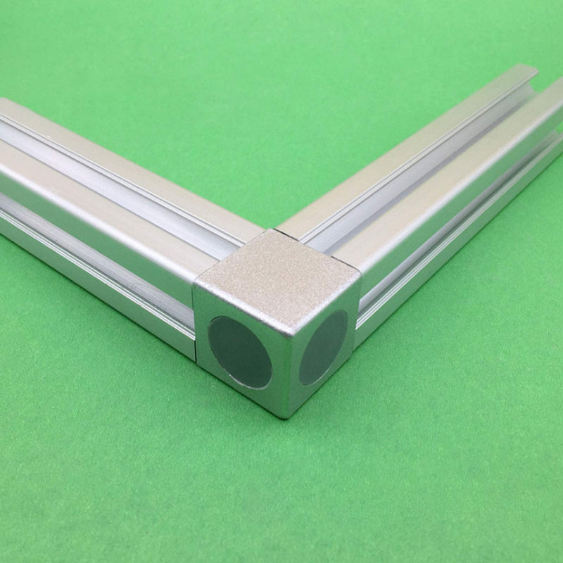 4Pcs Corner Bracket Cube with Cover Aluminum Block Cube for Slot Aluminum Extrusion Profile 3D Printer Accessories(3030)