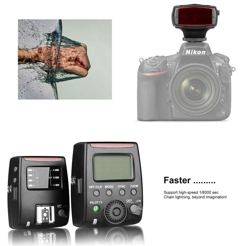 Meike GT600N 1/8000s HSS I-TTL Flash Trigger Compatible with Nikon D7100 D7000 D5300 D5200 D5100 D5000 D3500 D3100 D300 D300s D700 D600 D90 D80 D70 D60 D50 and All Other DSLR Cameras