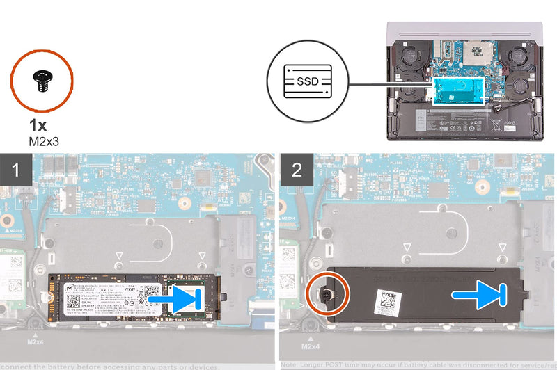[AUSTRALIA] - Deal4GO Slot 1/ Slot 2 M.2 2280 SSD Heatsink Cover 5GDMJ 05GDMJ Thermal Shield Plate for Dell Alienware X15 R1 Gaming Laptop, Black 