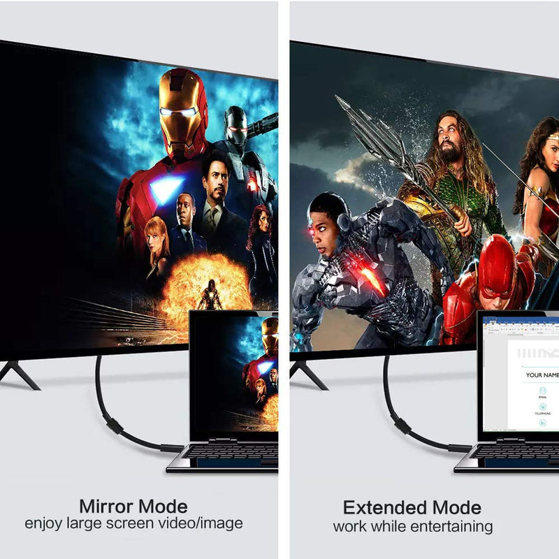 Cmple - HDMI Extension Cable Male to Female Support 3D 4K x 2K Resolution HDMI Cable Extender with Ethernet - 10 Feet 10FT Black