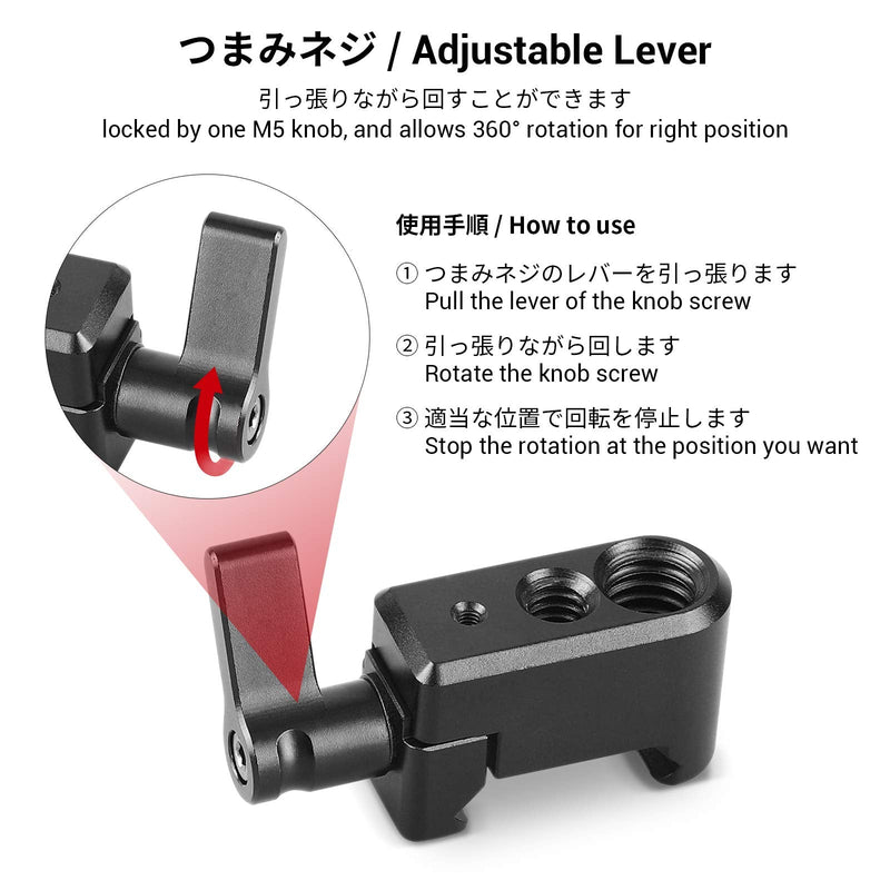 [AUSTRALIA] - SMALLRIG NATO Clamp - Quick Release Clamp with 1/4" 3/8" M2.5 Thread for Cold Shoe Monitor Support Ball Head - 1973 