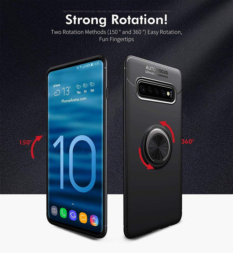 [AUSTRALIA] - Lozeguyc Galaxy S10 Case Rose Gold,Galaxy S10 Case for Men,Soft TPU Hidden Kickstand Galaxy S10 Back Case with Magnetic Car Mount Holder Kickstand Drop Protection Defender Case for Samsung Galaxy S10 Samsung Galaxy S10[2019] 