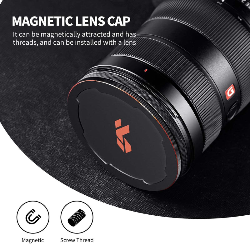 58mm Circular Polarizers Filter, K&F Concept Magnetic 58mm Circular Polarizing Filter Kit (Magnetic CPL Filter + Adapter Ring + Lens Cap) -28 Multi-Layer Coatings (Nano-X Series)
