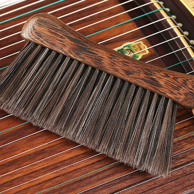 [AUSTRALIA] - MILISTEN Guzheng Cleaning Brush Musical Instrument Cleaning Brush Soft Wood Handle Brush ( Coffee ) 