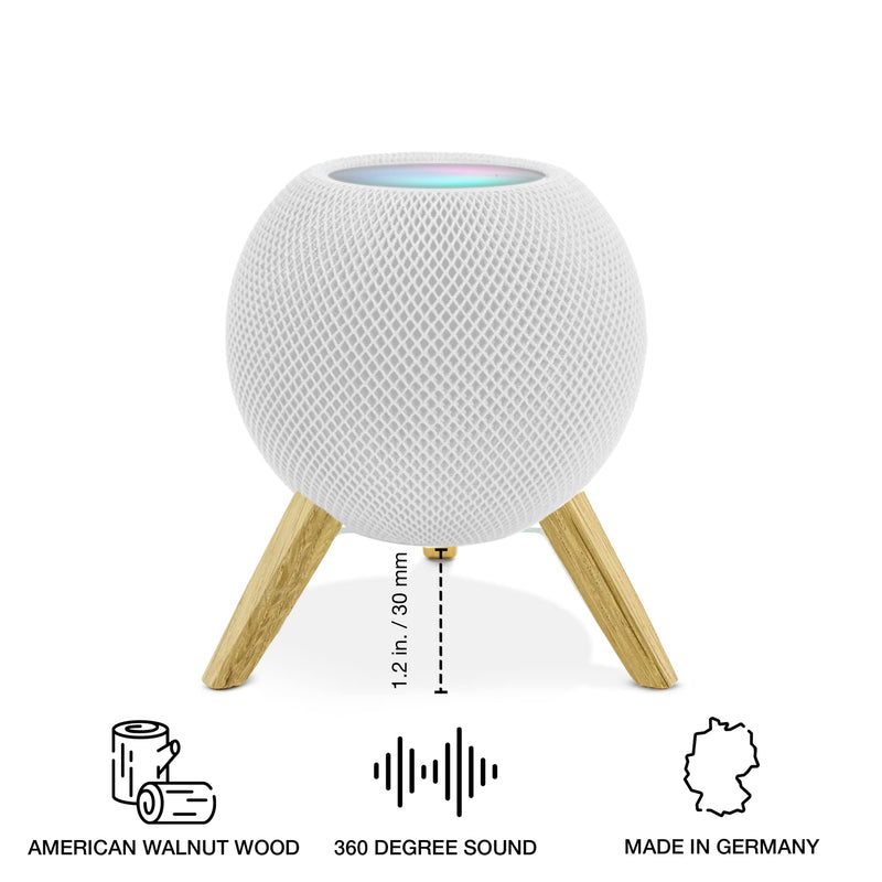 balolo Real Wood Tripod for HomePod Mini (White Oak) White Oak