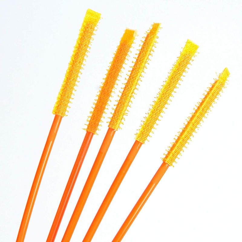 FlexiSnake Drain Weasel Sink Snake Cleaner - 18 inch - Drain Hair Clog Remover Tool with Rotating Handle & 5 Wand Refills - Thin, Flexible, Easy to Use on Most Drains & Grates - Made in USA (5-Pack)