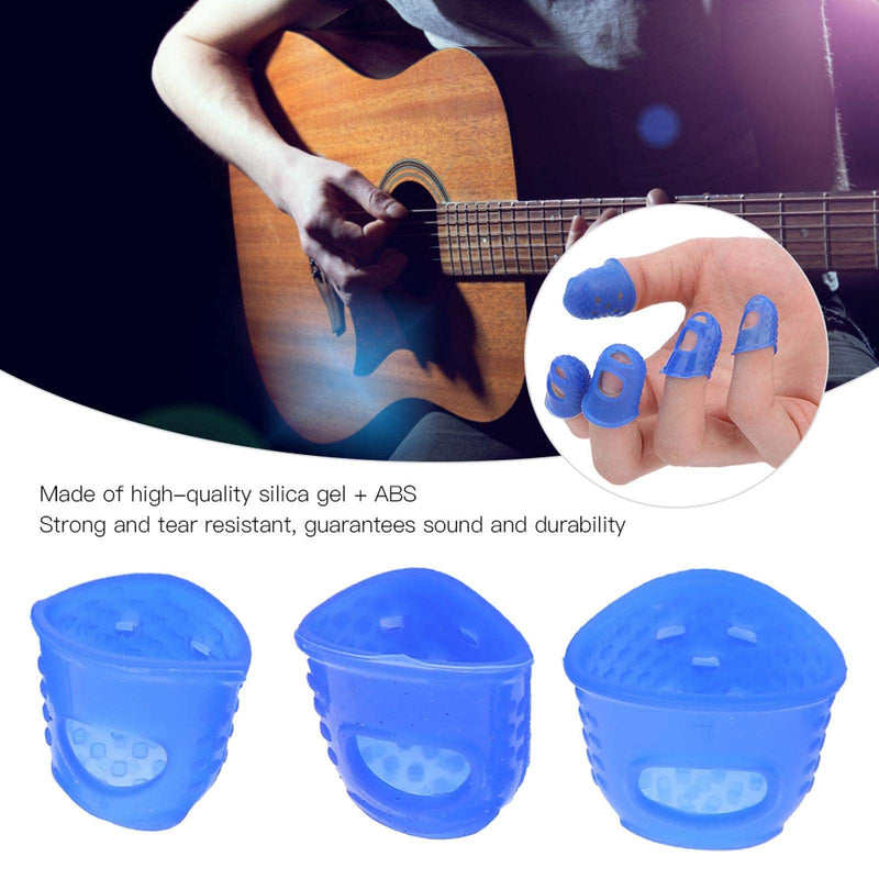 Guitar Finger Picks Professional Guitar Finger Protector for Children for Guitar(Blue M00253) Blue M00253