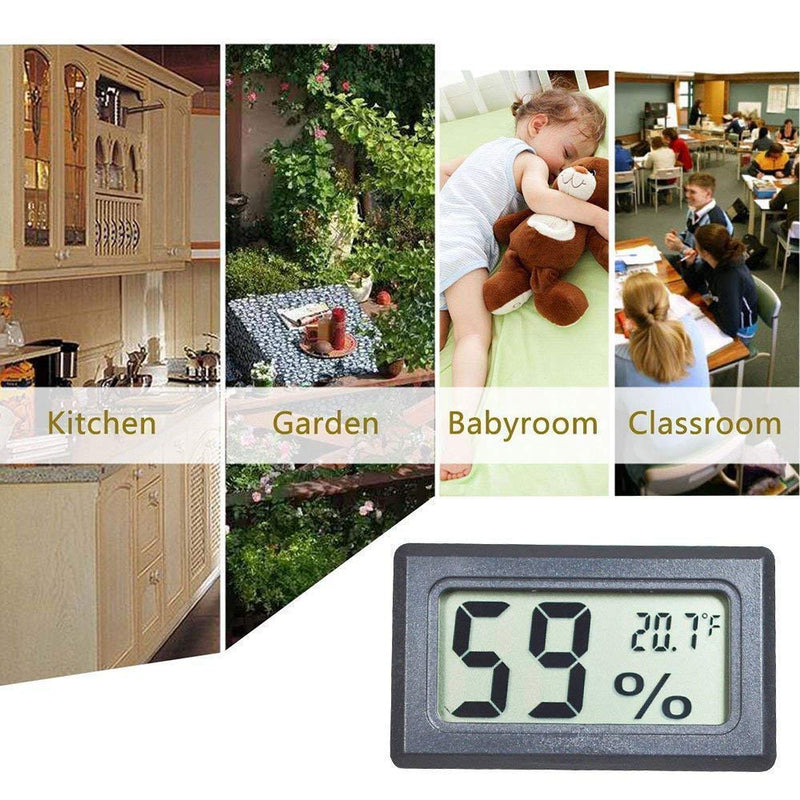 Goabroa Mini Hygrometer Thermometer Digital Indoor Humidity Gauge Monitor with Temperature Meter Sensor Fahrenheit (℉)