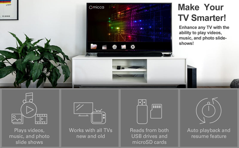 [AUSTRALIA] - Micca Speck G2 1080p Full-HD Digital Media Player for USB Drives and SD/SDHC Cards, Digital Signage, H.264/AVC MP4 MKV Videos MP3 Music JPG Photos, HDMI and AV Output, Auto Play and Resume Speck G2 Full-HD 